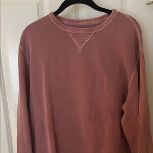 J. Crew Men's Faded Pink Crewneck Sweater